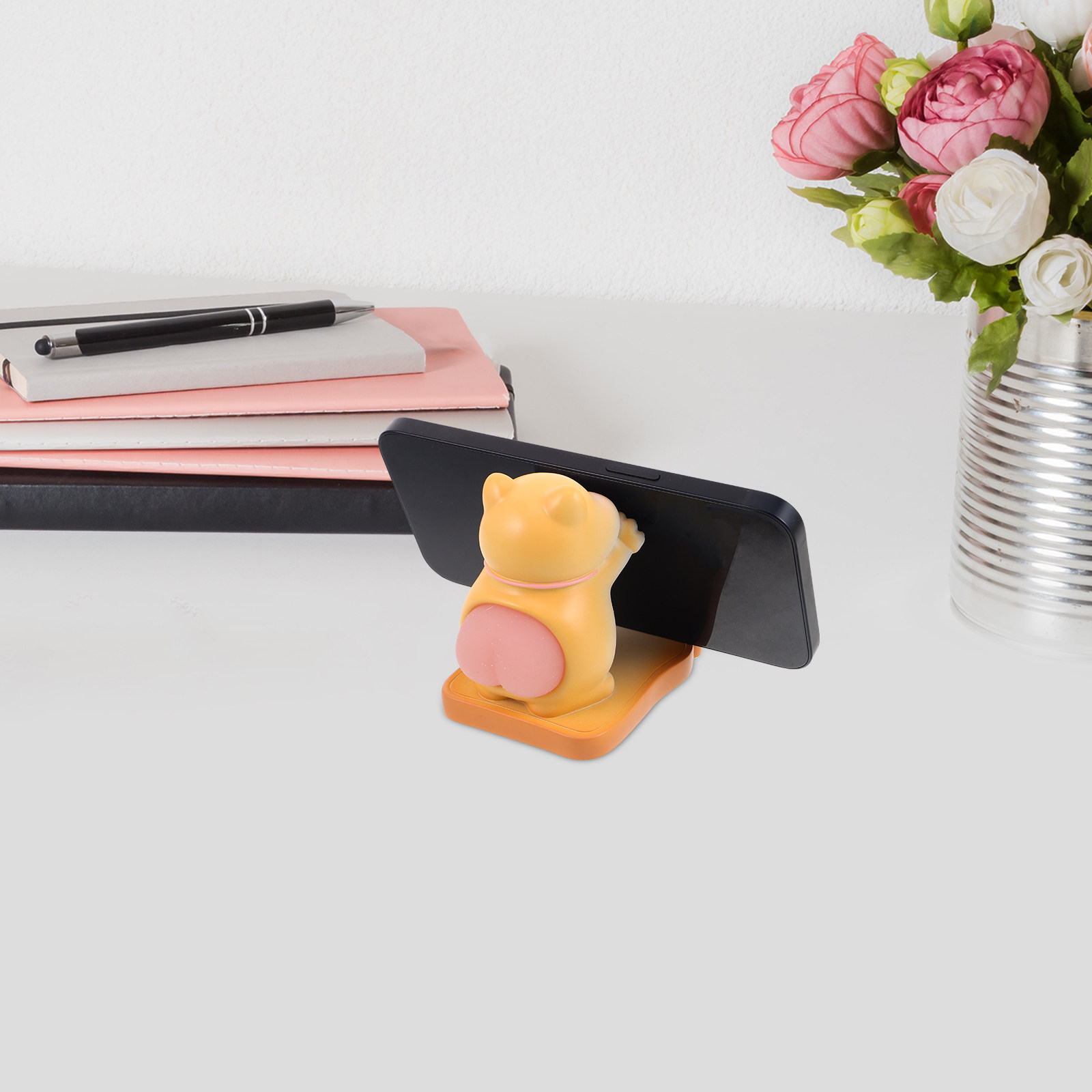 Tablet Accessories - Resin Cat Phone Holder Desk Cute