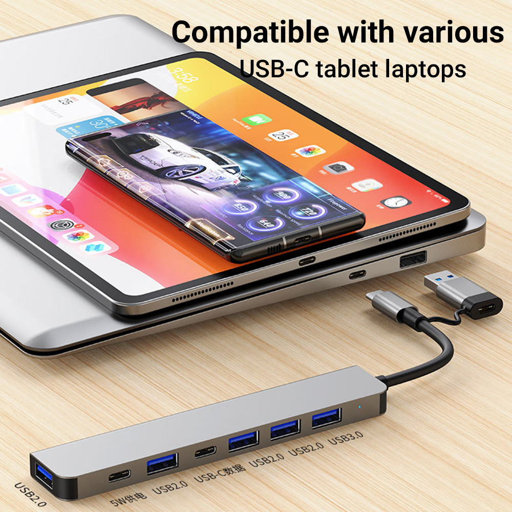 7-in-1 Dual-Head USB-C&USB Doc - огляд і ціна Tablet Accessories For Students