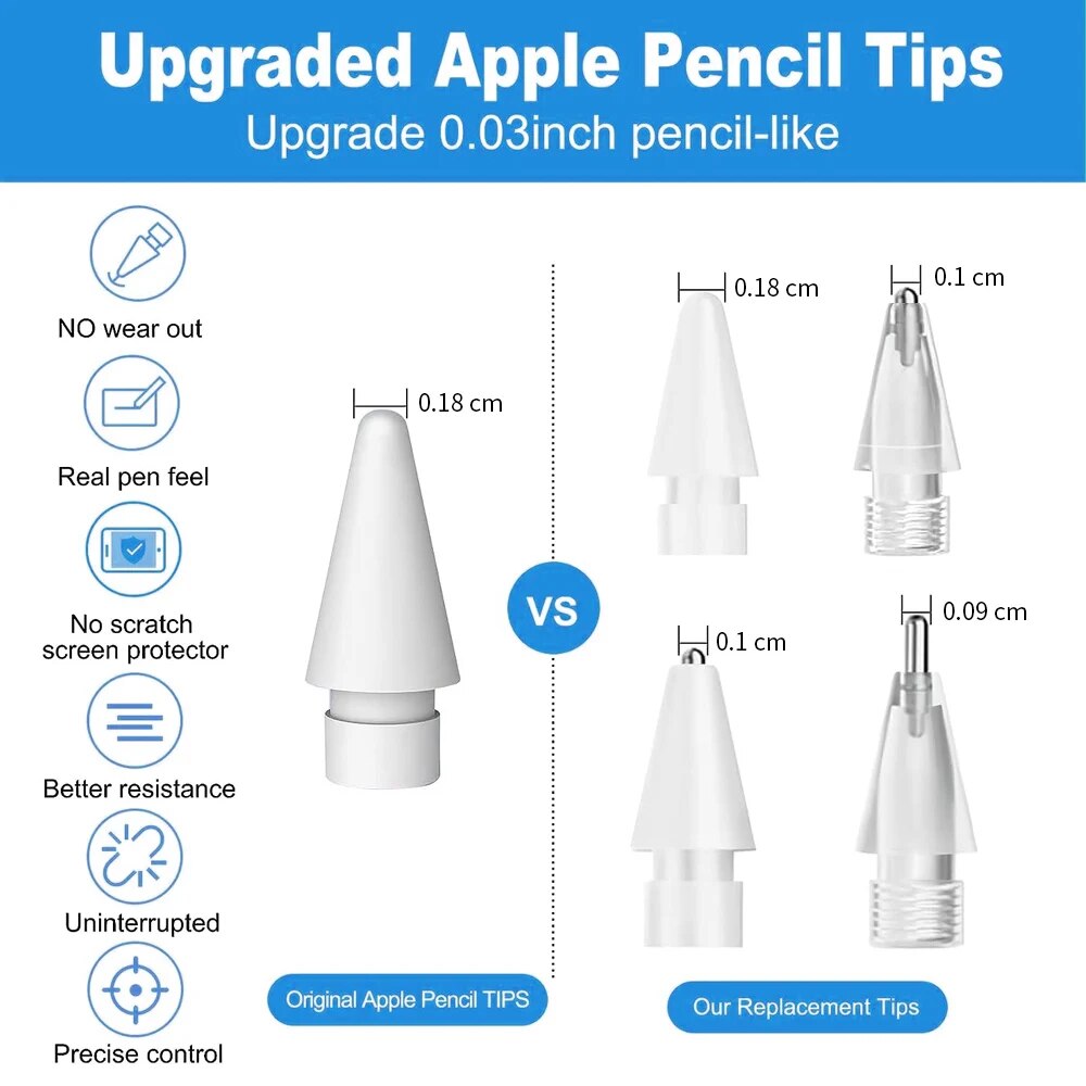 For Apple Pencil Pen Nib Penci - огляд і ціна Tablet Drawing Accessories