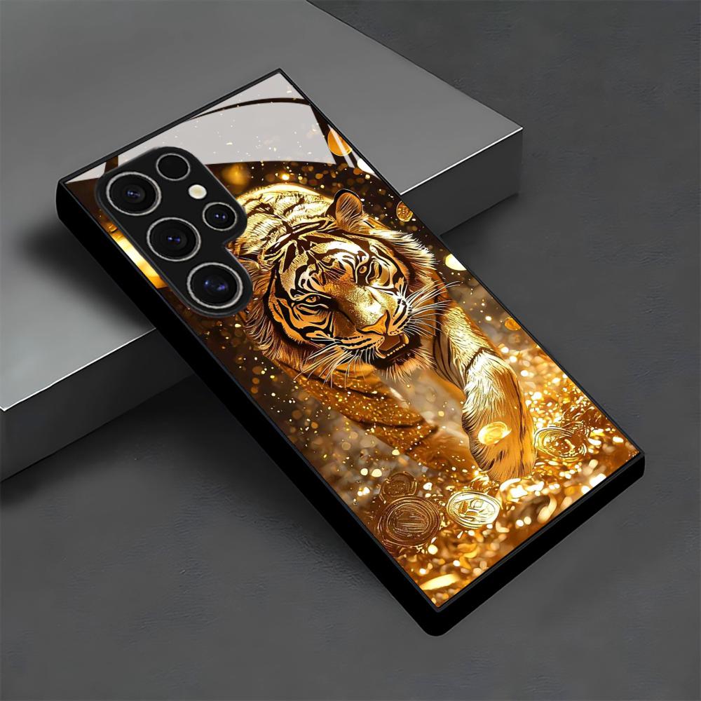 Tiger pattern glass Phone Case - огляд і ціна Samsung Galaxy S24
